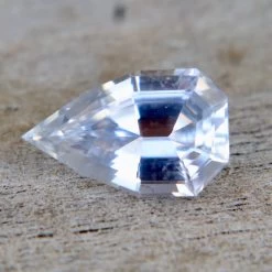 Natural Ceylon White Sapphire – 1.58 Carat Modified Trillion Cut