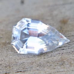 Natural Ceylon White Sapphire – 1.58 Carat Modified Trillion Cut -Sapphire Pal Shop natural ceylon white sapphire 158 carat modified trillion cutsapphirepal 447860