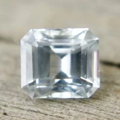 Natural Colourless Sapphire – 0.81 Carat | Asscher Cut | Unheated Gemstone For Engagement Rings -Sapphire Pal Shop natural colourless sapphire 081 carat asscher cut unheated gemstone for engagement ringssapphirepal 119895