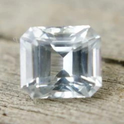 Natural Colourless Sapphire – 0.81 Carat | Asscher Cut | Unheated Gemstone For Engagement Rings -Sapphire Pal Shop natural colourless sapphire 081 carat asscher cut unheated gemstone for engagement ringssapphirepal 288453