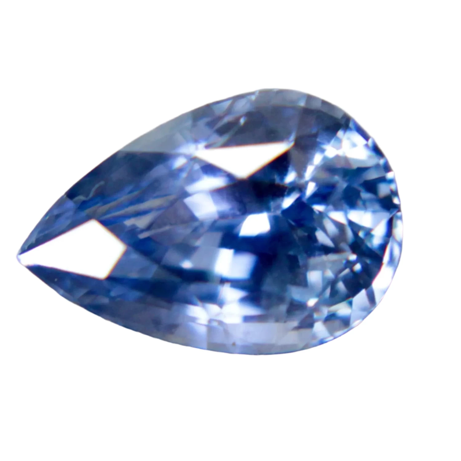 Natural Cornflower Blue Sapphire – 3.40 Carat Pear Cut | Unheated Ceylon Gemstone 1 Natural Cornflower Blue Sapphire – 3.40 Carat Pear Cut | Unheated Ceylon Gemstone