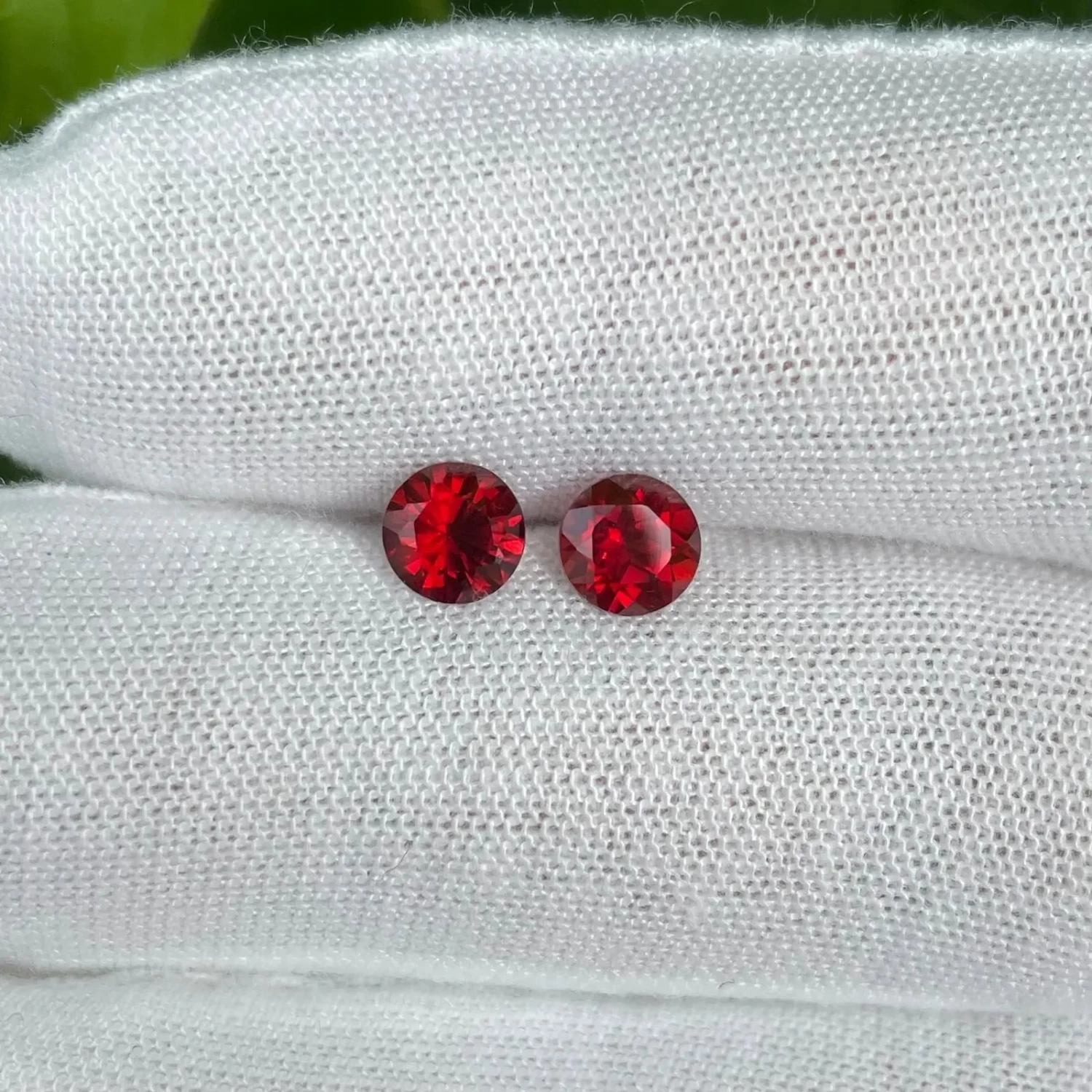 Natural Garnet Pair Of Gemstones 7 Natural Garnet Pair Of Gemstones - Image 7