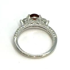 Natural Garnet Silver Ring – Round Cut | 6mm | Sterling Silver | Sizes 5, 6, 7 -Sapphire Pal Shop natural garnet silver ring round cut 6mm sterling silver sizes 5 6 7sapphirepal 245783