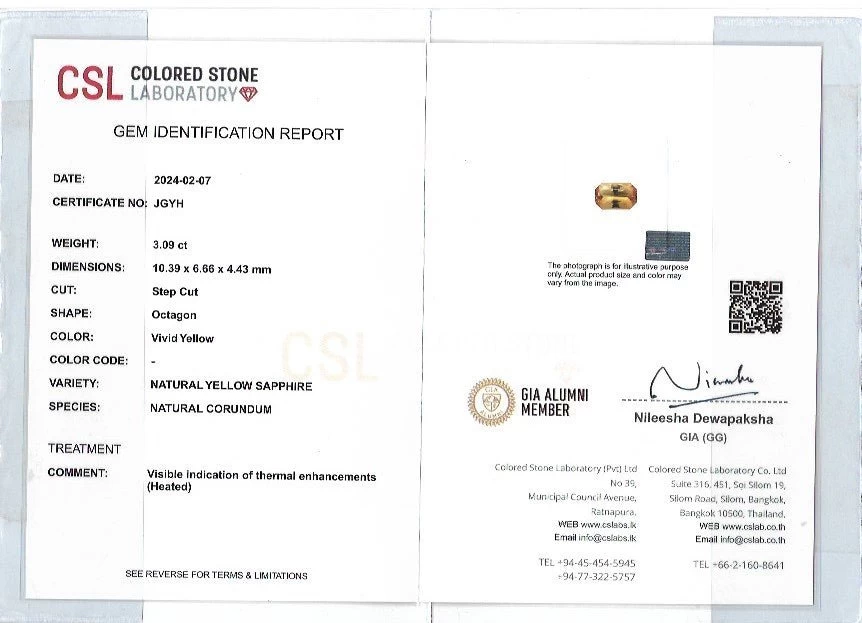 Natural Golden Yellow Sapphire – 3 Carat Cushion Cut | Unheated Ceylon Gemstone 2 Natural Golden Yellow Sapphire – 3 Carat Cushion Cut | Unheated Ceylon Gemstone - Image 2