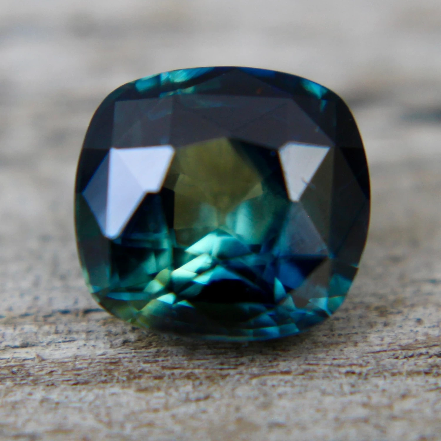 Natural Green Blue Sapphire – 1.60 Carat Cushion Cut 4 Natural Green Blue Sapphire – 1.60 Carat Cushion Cut - Image 4