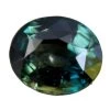 Natural Green Parti Sapphire – 5.05 Carat | Oval Cut | Eye Clean Clarity