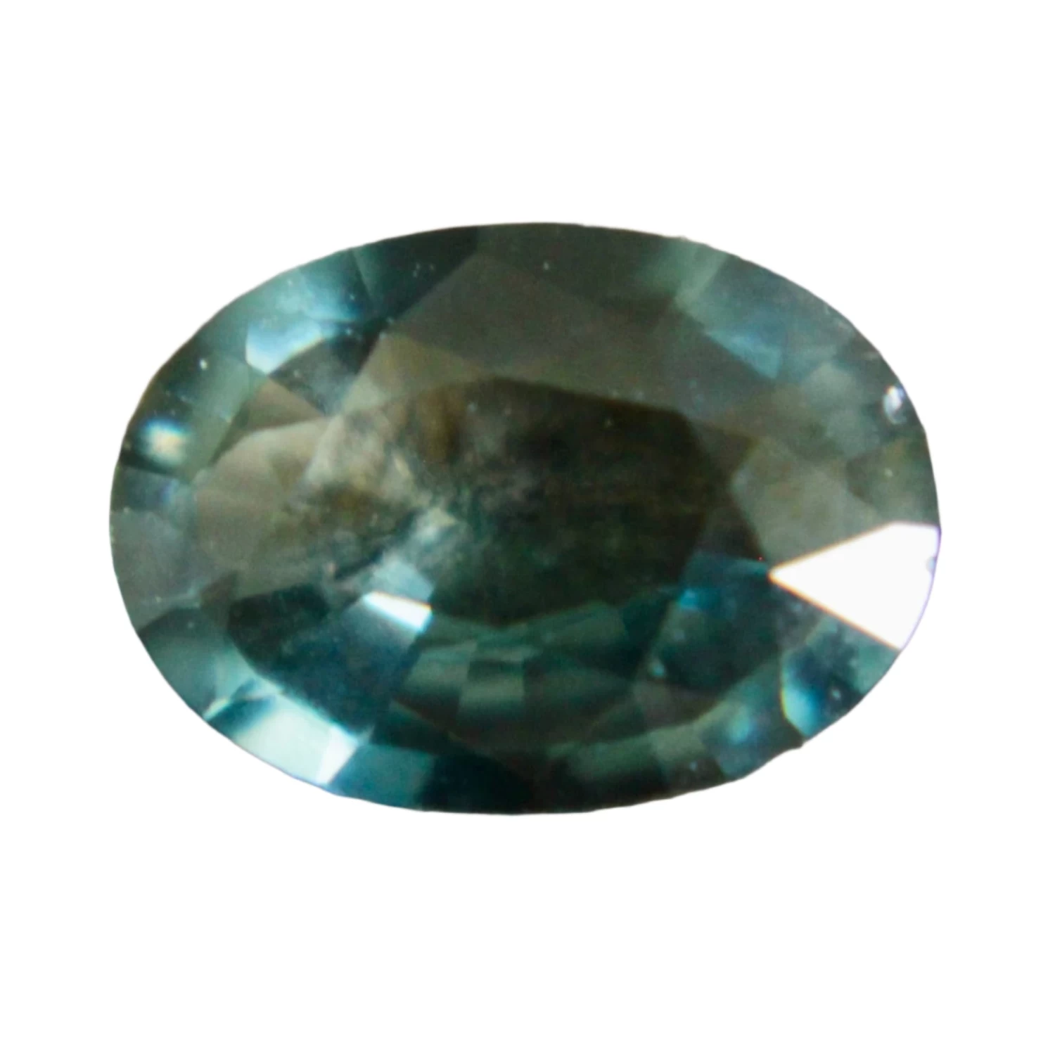 Natural Green Peacock Sapphire – 0.85 Carat Oval Cut | Unheated | Eye Clean 1 Natural Green Peacock Sapphire – 0.85 Carat Oval Cut | Unheated | Eye Clean