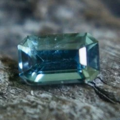 Natural Green Sapphire – 0.43 Carat Emerald Cut | VS Clarity | Untreated Gem