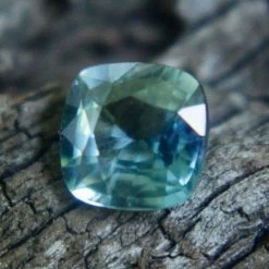 Natural Green Sapphire – 0.63 Carat Cushion Cut | Unheated | Earth Mined