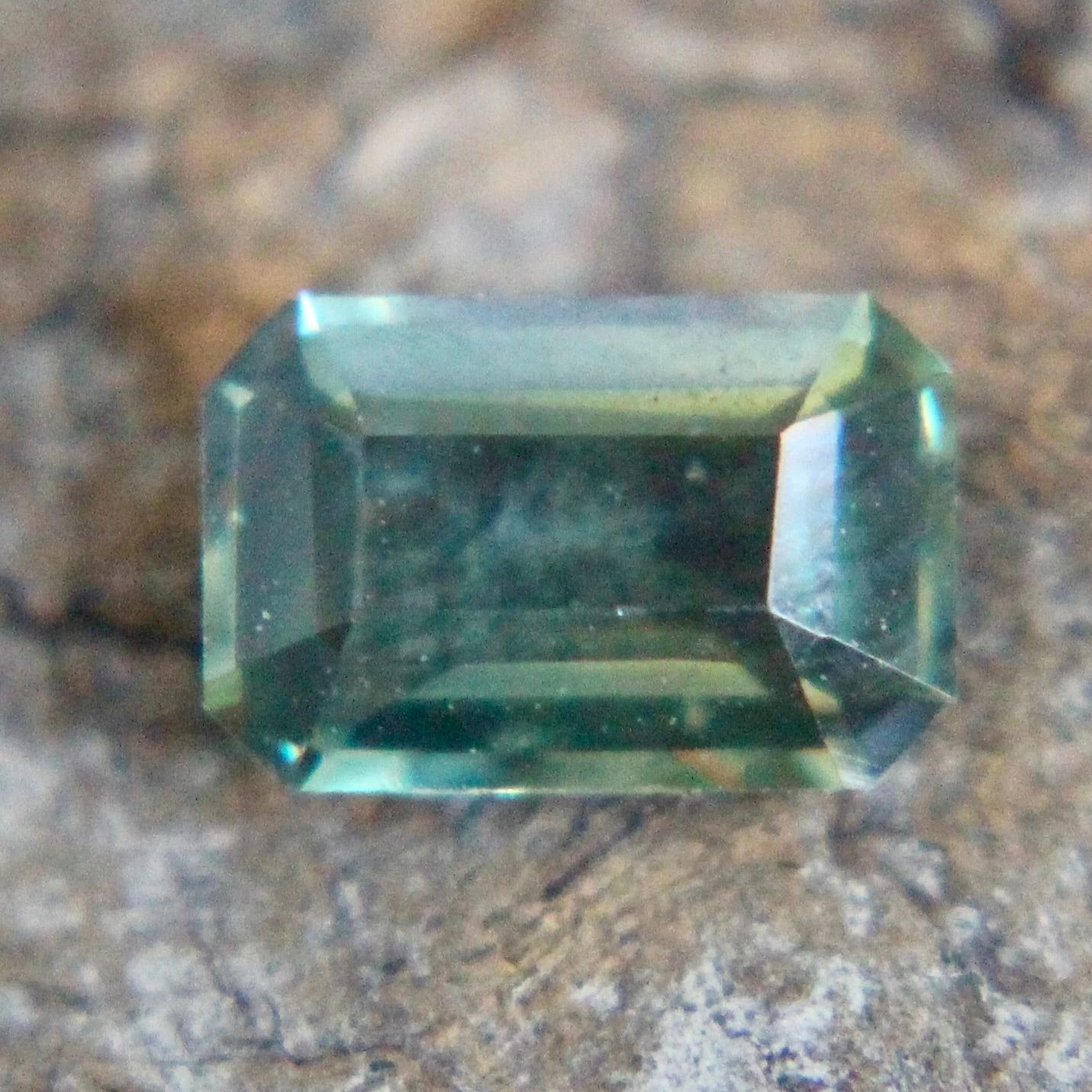 Natural Green Sapphire β 0.63 Carat Emerald Cut, Unheated 5 Natural Green Sapphire β 0.63 Carat Emerald Cut, Unheated - Image 5
