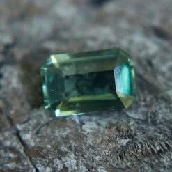Natural Green Sapphire – 0.63 Carat Emerald Cut, Unheated