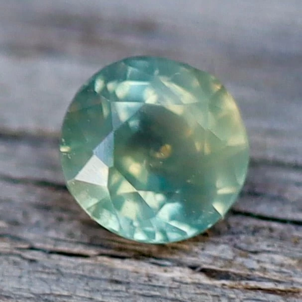 Natural Green Sapphire – 0.63 Carat Round Cut From Madagascar 1 Natural Green Sapphire – 0.63 Carat Round Cut From Madagascar