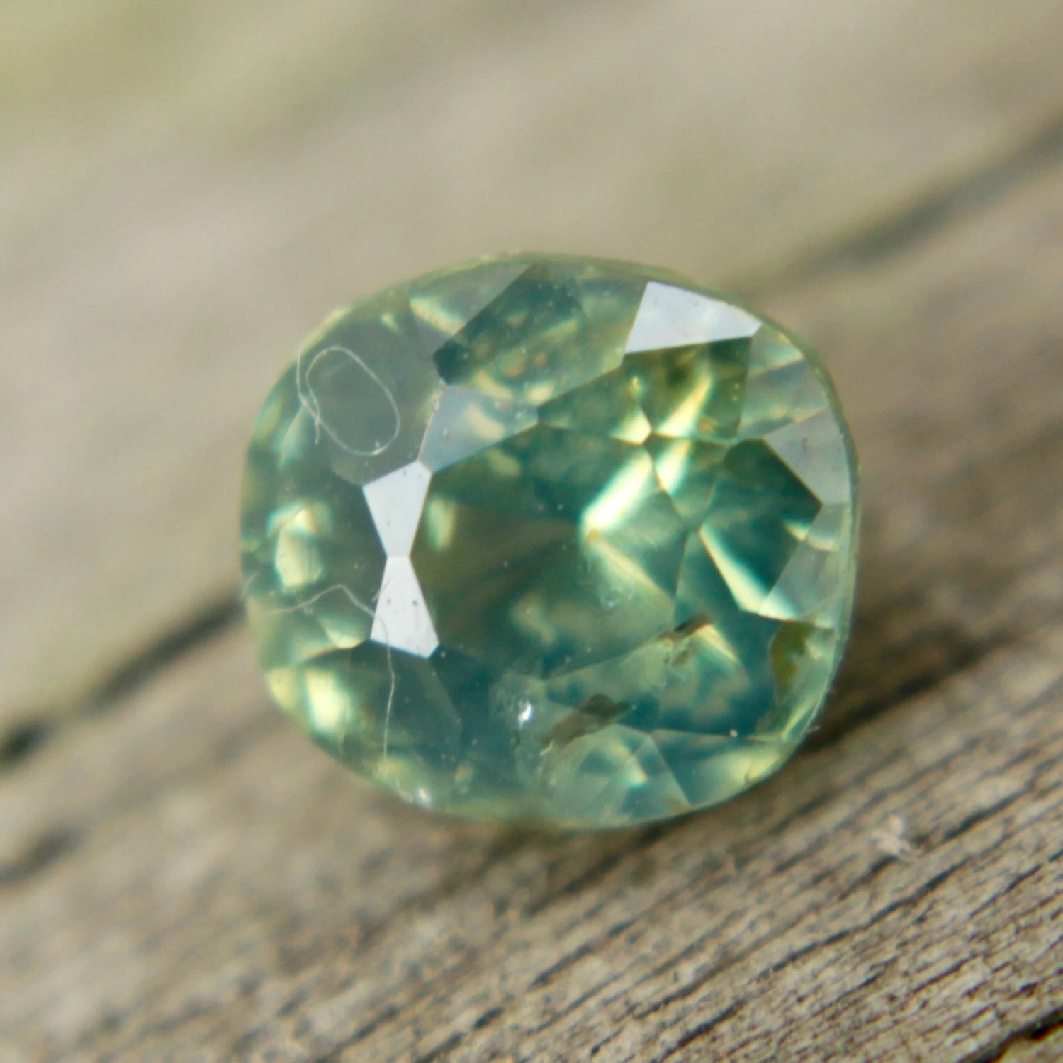 Natural Green Sapphire | 0.95 Carat Cushion Cut 6 Natural Green Sapphire | 0.95 Carat Cushion Cut - Image 6
