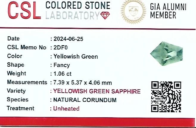 Natural Green Sapphire – 1.06 Carat | Freeform Cut | Eye Clean | Unheated 2 Natural Green Sapphire – 1.06 Carat | Freeform Cut | Eye Clean | Unheated - Image 2