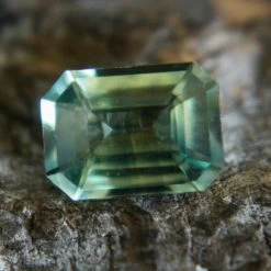 Natural Green Sapphire – 1.12 Carat Emerald Cut | Eye Clean | Unheated Gem -Sapphire Pal Shop natural green sapphire 112 carat emerald cut eye clean unheated gemsapphirepal 271972