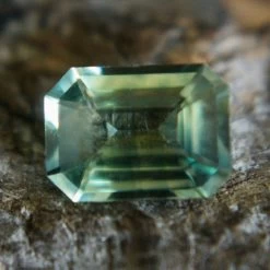 Natural Green Sapphire – 1.12 Carat Emerald Cut | Eye Clean | Unheated Gem -Sapphire Pal Shop natural green sapphire 112 carat emerald cut eye clean unheated gemsapphirepal 823159