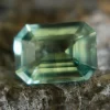 Natural Green Sapphire – 1.12 Carat Emerald Cut | Eye Clean | Unheated Gem