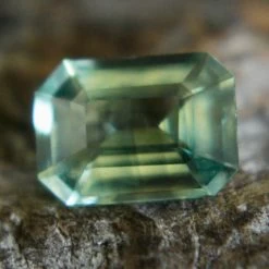 Natural Green Sapphire – 1.12 Carat Emerald Cut | Eye Clean | Unheated Gem