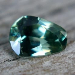 Natural Green Sapphire – 1.13 Carat | Freeform Cut | Untreated Loose Gemstone -Sapphire Pal Shop natural green sapphire 113 carat freeform cut untreated loose gemstonesapphirepal 809905