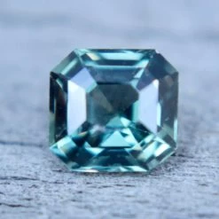 Natural Green Sapphire | Asscher Cut | 0.98 Carat | Unheated | Ceylon Origin -Sapphire Pal Shop natural green sapphiresapphirepal 307948