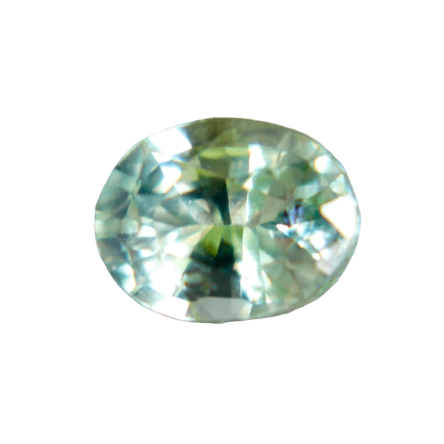 Natural Green Sapphire – 0.58 Carat Oval Cut 1 Natural Green Sapphire – 0.58 Carat Oval Cut