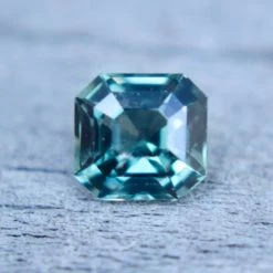 Natural Green Sapphire | Asscher Cut | 0.98 Carat | Unheated | Ceylon Origin