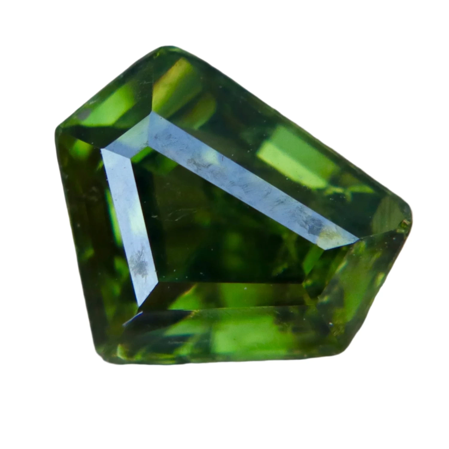Natural Green Zircon | Freeform Cut | 2.16 Carat | 8.41x7.05 Mm | Ceylon Origin 1 Natural Green Zircon | Freeform Cut | 2.16 Carat | 8.41x7.05 Mm | Ceylon Origin