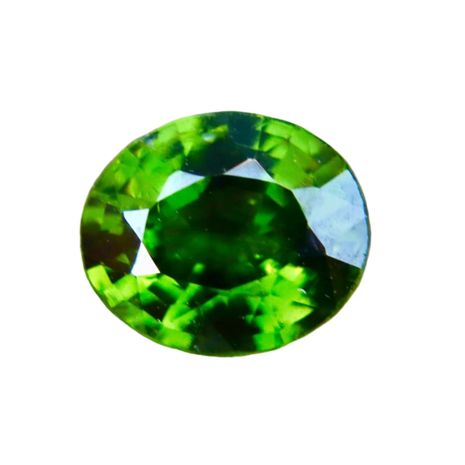 Natural Green Zircon | Oval Cut | 1.56 Carat | Untreated Loose Gemstone | Ceylon Origin 1 Natural Green Zircon | Oval Cut | 1.56 Carat | Untreated Loose Gemstone | Ceylon Origin