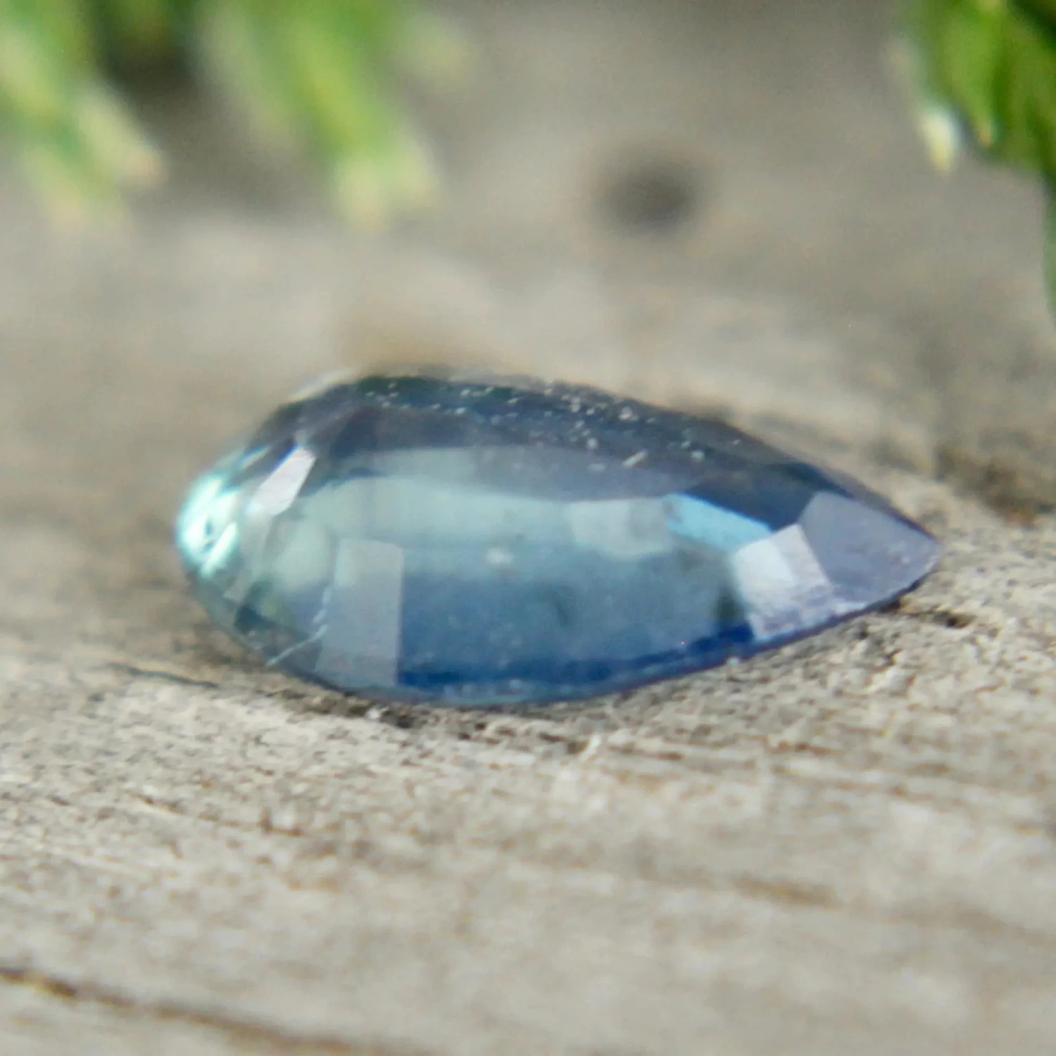 Natural Greenish Blue Sapphire – 0.77 Carat Pear Cut | Unheated Madagascar Gemstone 2 Natural Greenish Blue Sapphire – 0.77 Carat Pear Cut | Unheated Madagascar Gemstone - Image 2