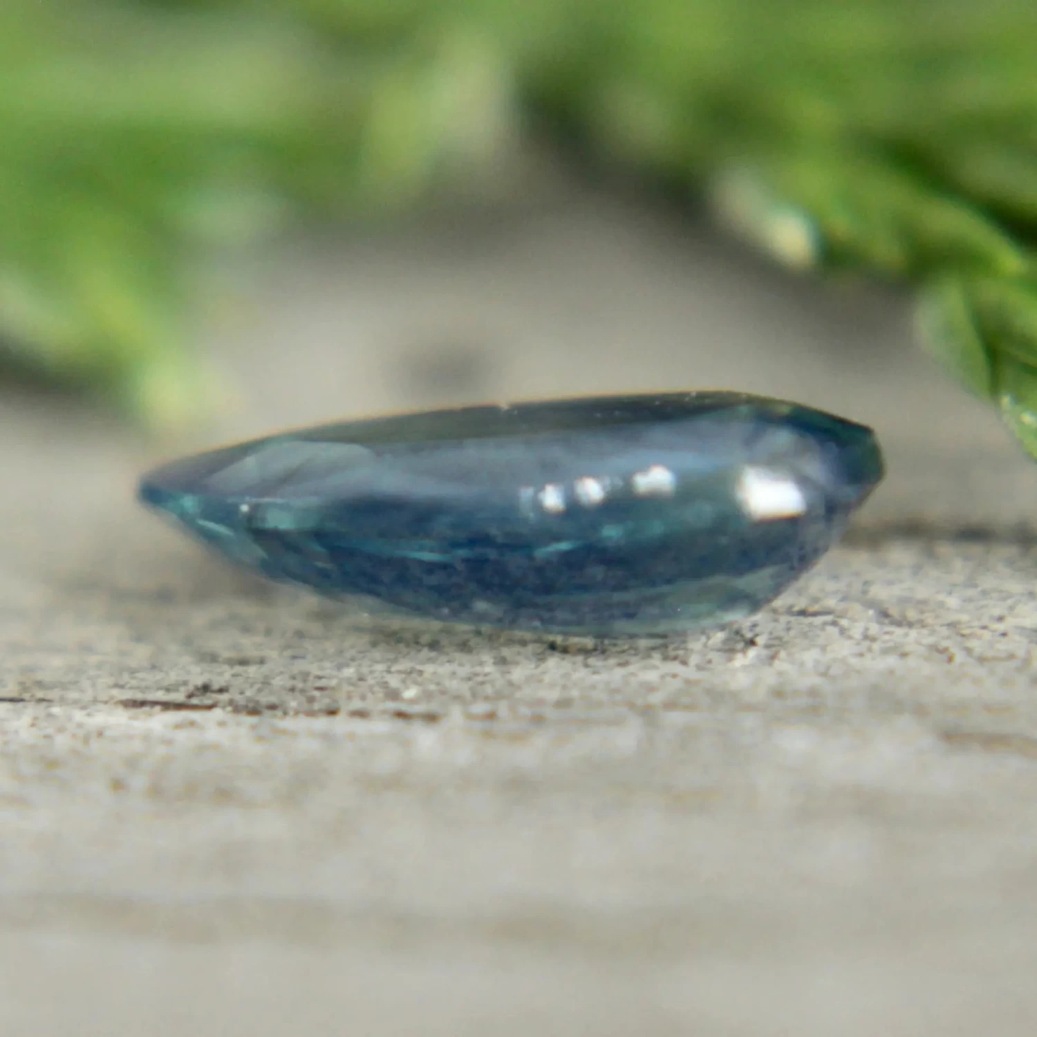 Natural Greenish Blue Sapphire – 0.77 Carat Pear Cut | Unheated Madagascar Gemstone 3 Natural Greenish Blue Sapphire – 0.77 Carat Pear Cut | Unheated Madagascar Gemstone - Image 3