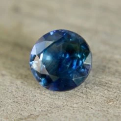 Natural Greenish Blue Sapphire – 0.93 Carat Round Cut | Unheated Madagascar Gemstone