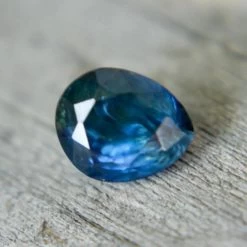 Natural Greenish Blue Sapphire – 1.03 Carat Pear Cut | Unheated Madagascar Gemstone