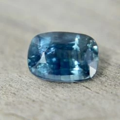 Natural Greenish Blue Sapphire – 1.04 Carat Cushion Cut | Unheated Madagascar Gemstone