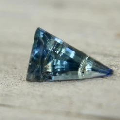 Natural Greenish Blue Sapphire – 1.06 Carat Trillion Cut | Unheated Madagascar Gemstone