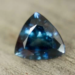 Natural Greenish Blue Sapphire – 1.08 Carat Trillion Cut | Unheated Madagascar Gemstone