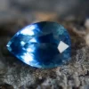 Natural Greenish Blue Sapphire – 1.23 Carat Pear Cut | Unheated | Madagascar