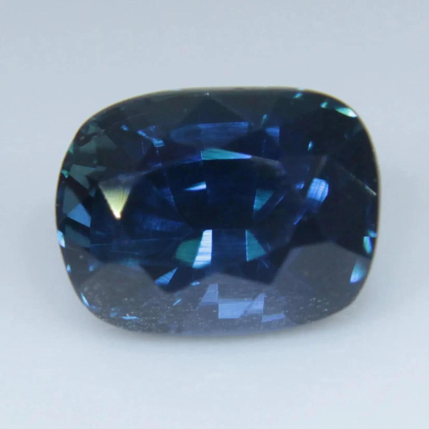 Natural Greenish Blue Sapphire – 1.33 Carat Cushion Cut From Madagascar 4 Natural Greenish Blue Sapphire – 1.33 Carat Cushion Cut From Madagascar - Image 4