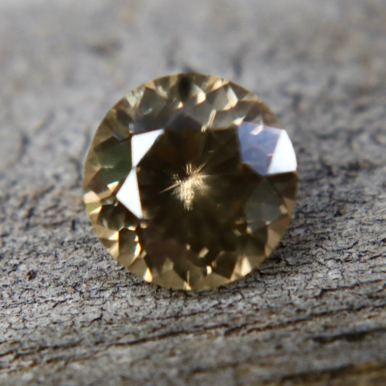 Natural Greenish Yellow Zircon – 1.23 Carat Round Cut From Ceylon 1 Natural Greenish Yellow Zircon – 1.23 Carat Round Cut From Ceylon