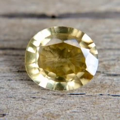 Natural Greenish Yellow Zircon – 2.00 Carat Oval Cut | Ceylon Origin