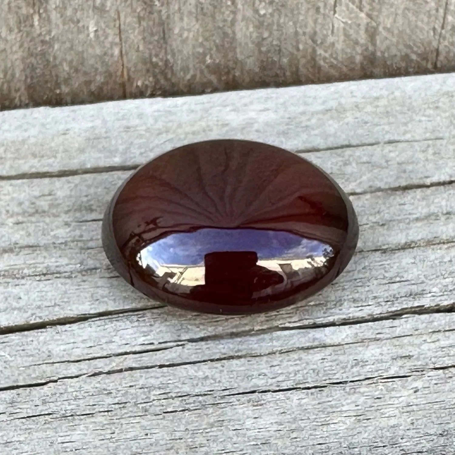 Natural Hessonite - 19.79 Carat Natural Hessonite Garnet | Oval Cabochon Cut 2 Natural Hessonite - 19.79 Carat Natural Hessonite Garnet | Oval Cabochon Cut - Image 2