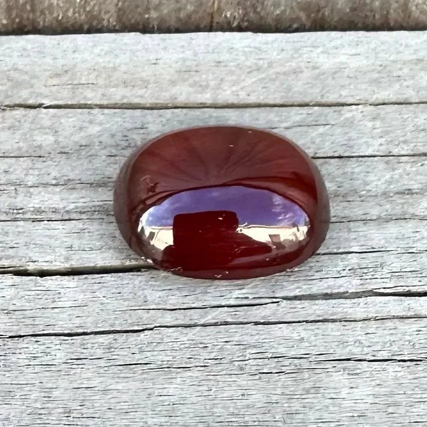 Natural Hessonite - 11.01 Carat | Cushion Cabochon Cut 2 Natural Hessonite - 11.01 Carat | Cushion Cabochon Cut - Image 2