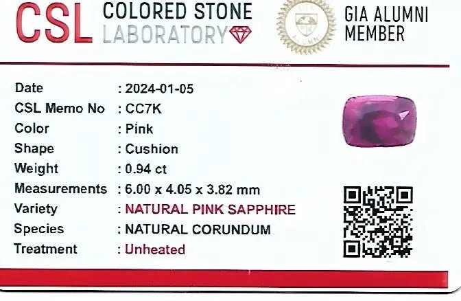 Natural Hot Pink Sapphire 2 Natural Hot Pink Sapphire - Image 2