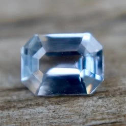 Natural Pale Blue Sapphire – 0.7 Carat Emerald Cut | Ceylon Origin | Loose Gems
