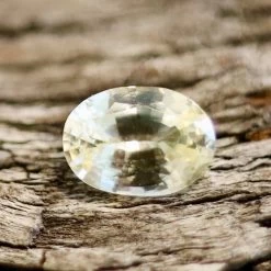 Natural Pale Yellow Sapphire – 0.67 Carat Oval Cut | Ceylon Origin