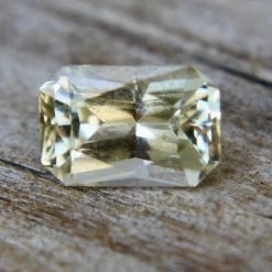 Natural Pale Yellow Sapphire – 0.72 Carat Emerald Cut | Ceylon -Sapphire Pal Shop natural pale yellow sapphire 072 carat emerald cut ceylonsapphirepal 347024