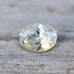 Natural Pale Yellow Sapphire – 0.78 Carat Oval Cut From Ceylon