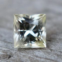 Natural Pale Yellow Sapphire | Princess Cut | 1.00 Carat | 5.20 X 5.00 Mm -Sapphire Pal Shop natural pale yellow sapphiresapphirepal 295013