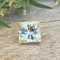 Natural Pale Yellow Sapphire | Princess Cut | 1.00 Carat | 5.20 X 5.00 Mm -Sapphire Pal Shop natural pale yellow sapphiresapphirepal 654012