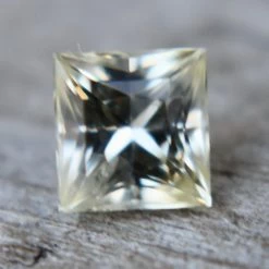 Natural Pale Yellow Sapphire | Princess Cut | 1.00 Carat | 5.20 X 5.00 Mm -Sapphire Pal Shop natural pale yellow sapphiresapphirepal 714561