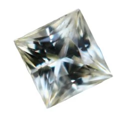 Natural Pale Yellow Sapphire | Princess Cut | 1.00 Carat | 5.20 X 5.00 Mm